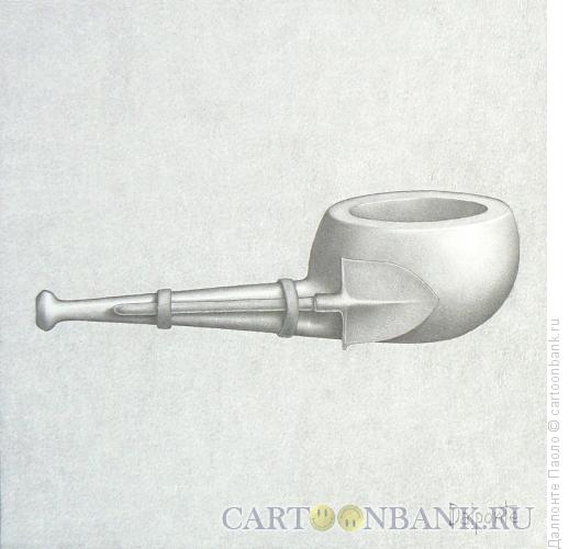 Карикатура: трубка с лопатой, Далпонте Паоло