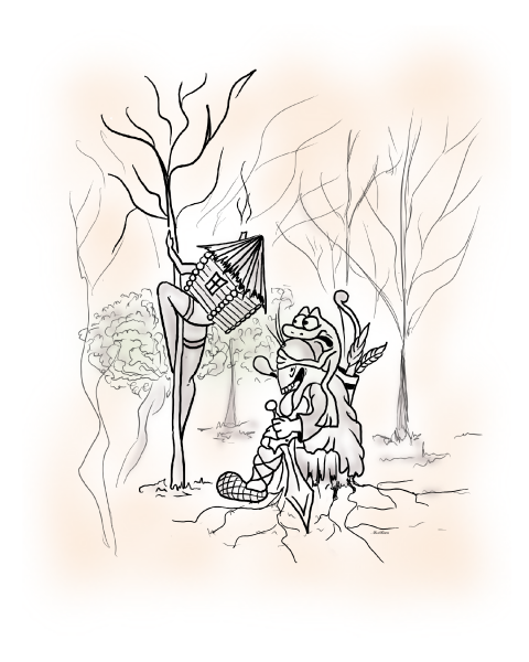 Карикатура: В темно- синем лесу, AlexKorn4870