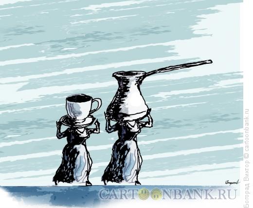 Карикатура: Кофейные женщины, Богорад Виктор