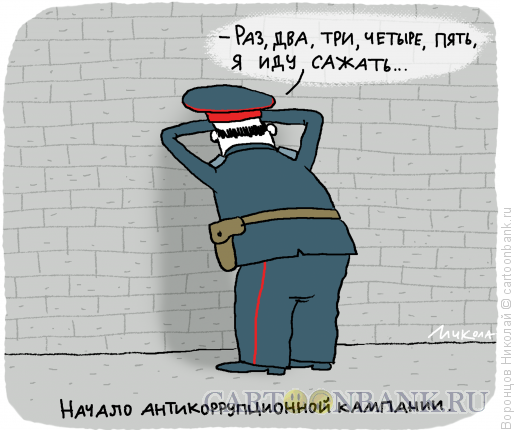 Карикатура: Антикоррупция, Воронцов Николай