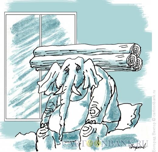 Карикатура: Утренняя усталость, Богорад Виктор