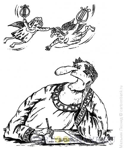 Карикатура: Битва, Мельник Леонид