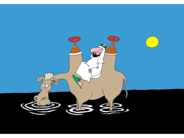 Карикатура: Корабль пустыни, Михаил Ларичев