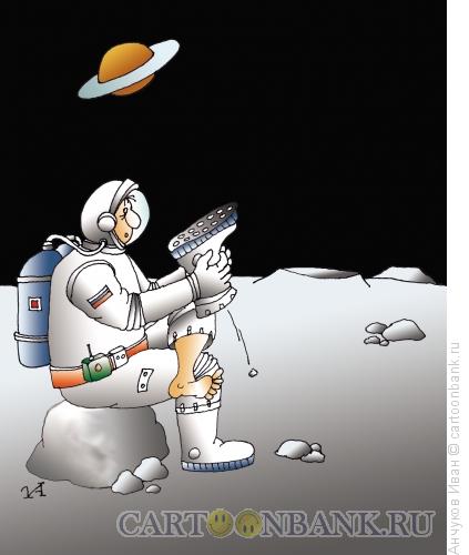 Карикатура: Астронавт, Анчуков Иван