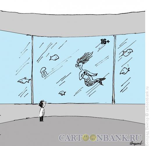 Карикатура: Предупреждение в окенауриуме, Богорад Виктор