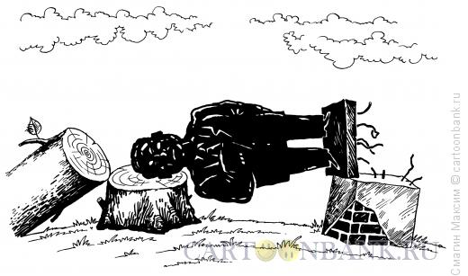 Карикатура: Памятник на плахе, Смагин Максим