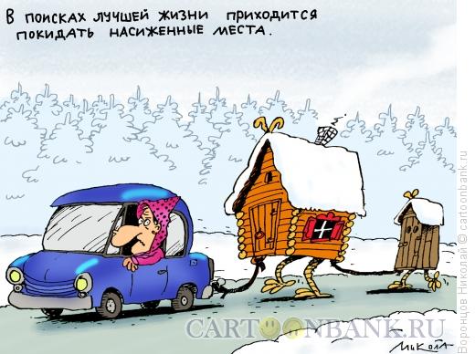 Карикатура: В поисках лучшей жизни, Воронцов Николай