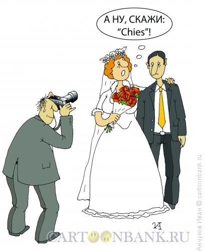 Карикатура: Жених и невеста, Анчуков Иван
