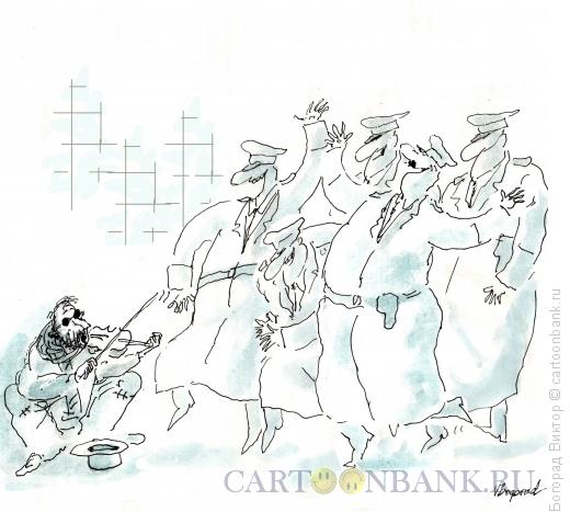 Карикатура: Веселье в переходе, Богорад Виктор