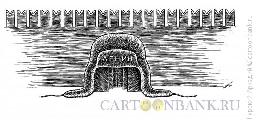 Карикатура: шапка-мавзолей, Гурский Аркадий