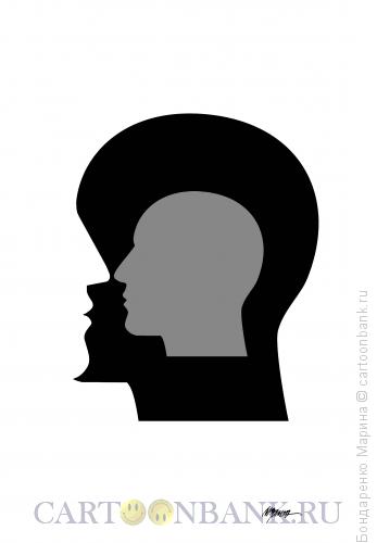 Карикатура: Голова и Профиль, Бондаренко Марина