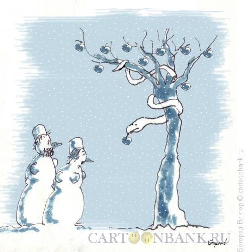 Карикатура: Зимний рай, Богорад Виктор