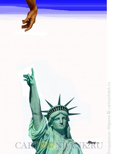 Карикатура: Америка 11 сентября, Бондаренко Марина