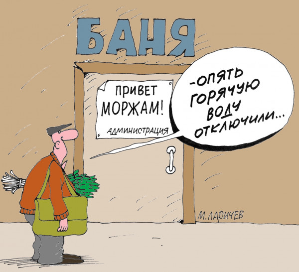 Карикатура: Моржи, Михаил Ларичев