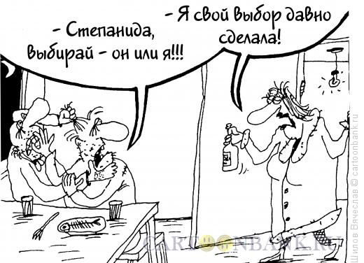 Карикатура: Выбор сделан, Шилов Вячеслав