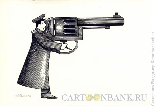 Карикатура: Человек - оружие, Семеренко Владимир