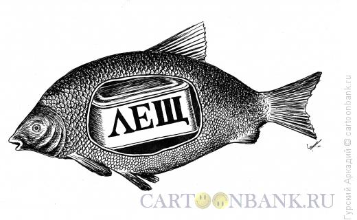 Карикатура: рыба в разрезе, Гурский Аркадий