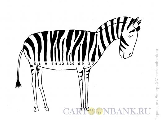 Карикатура: Закодированная зебра, Тарасенко Валерий