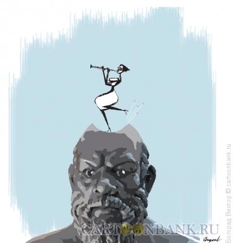 Карикатура: Сократ и танцовщица, Богорад Виктор