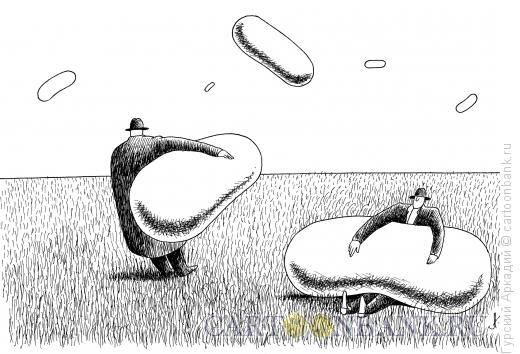 Карикатура: аэростаты, Гурский Аркадий