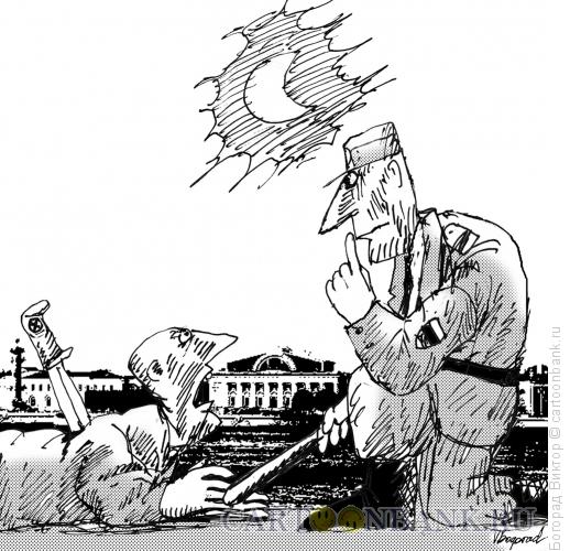 Карикатура: Тишина, Богорад Виктор