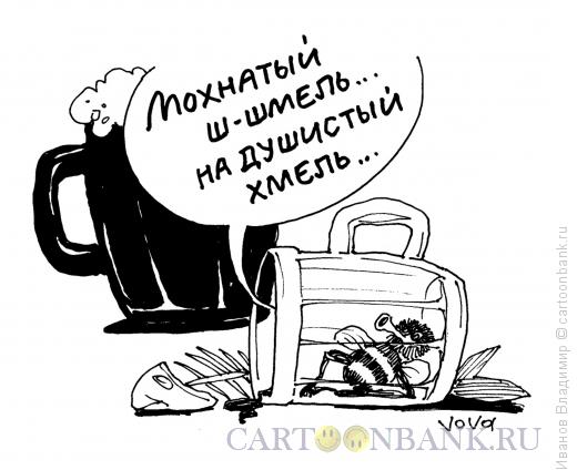 Карикатура: Мохнатый шмель, Иванов Владимир