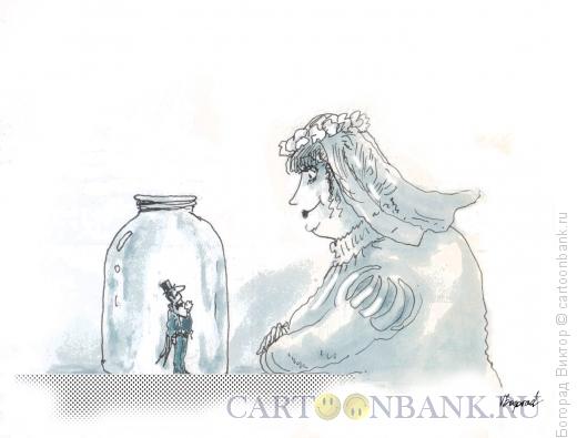Карикатура: Пойманный жених, Богорад Виктор