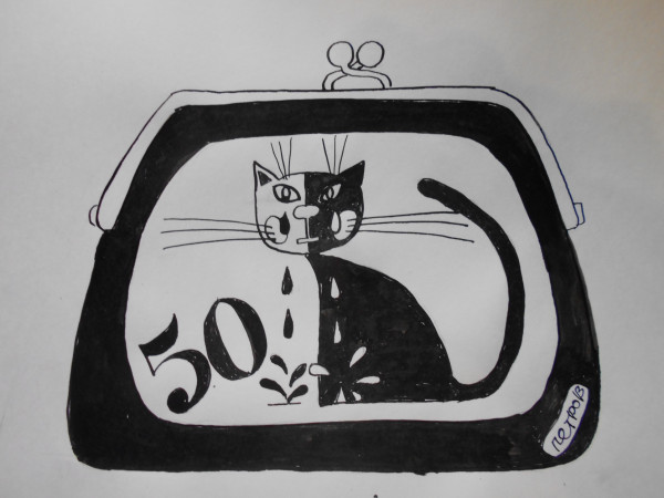 Карикатура: кот наплакал, Петров Александр