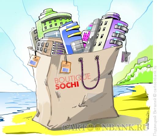 Карикатура: Сочи-строительный бутик, Подвицкий Виталий