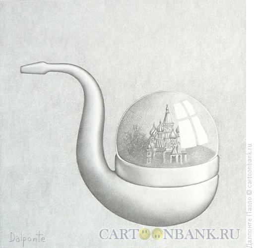 Карикатура: Трубка-сувенир, Далпонте Паоло