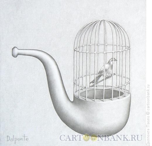 Карикатура: трубка-клетка, Далпонте Паоло