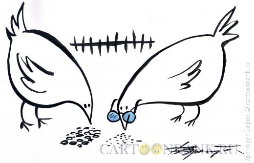 Карикатура: зернышки, Эренбург Борис