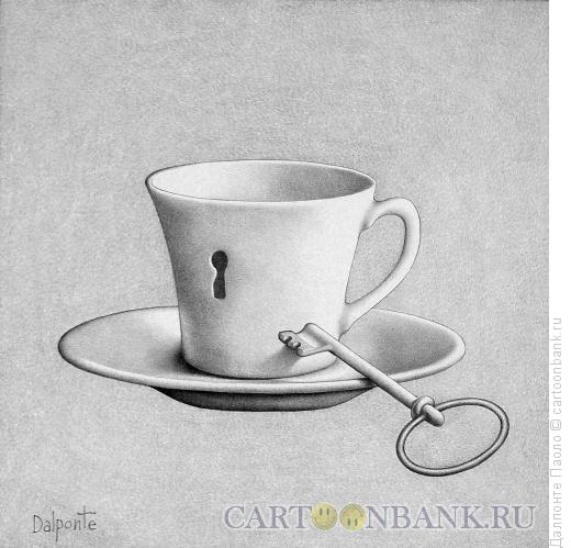 Карикатура: кофе с замком, Далпонте Паоло