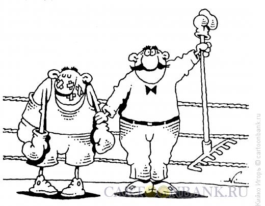 Карикатура: Победили грабли, Кийко Игорь