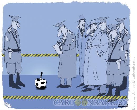 Карикатура: Жертва футбола, Богорад Виктор