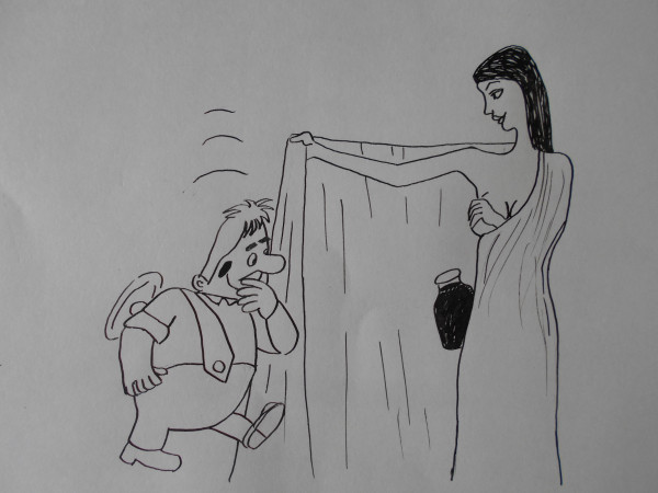 Карикатура: Карлсон и варенье, Собака Элла