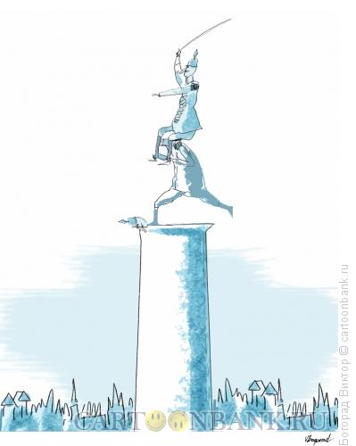 Карикатура: Памятник полководцу, Богорад Виктор