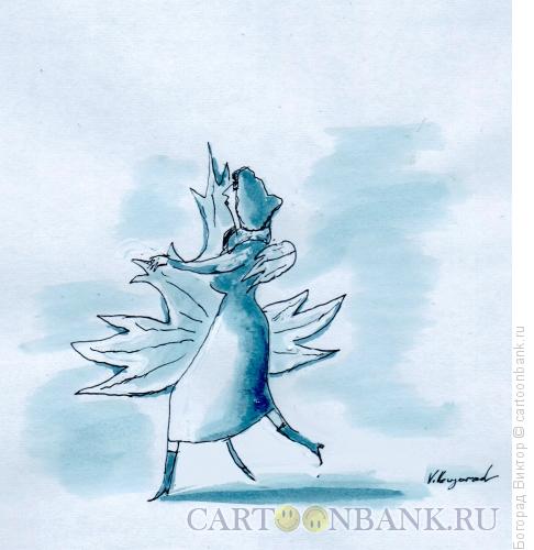 Карикатура: Осенний вальс, Богорад Виктор