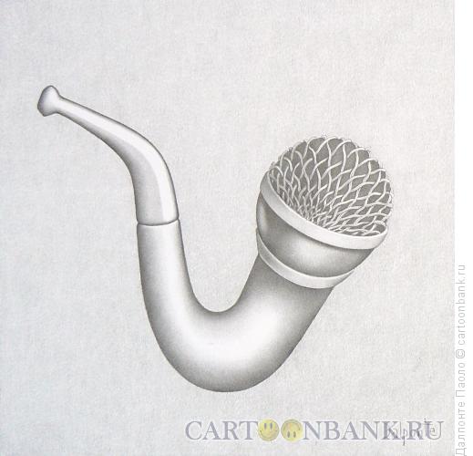 Карикатура: трубка-микрофон, Далпонте Паоло