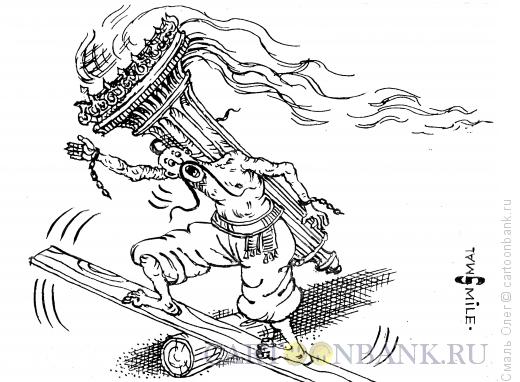 Карикатура: Украина и факел свободы., Смаль Олег