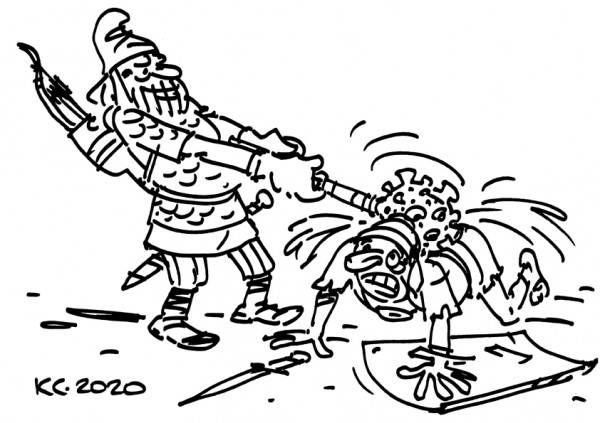 Карикатура: Секретное оружие, Вячеслав Капрельянц