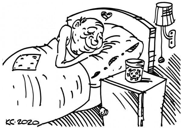 Карикатура: Спи спокойно, дорогой друг, Вячеслав Капрельянц