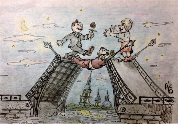 Карикатура: Кто первый, backdanov