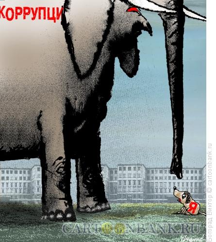 Карикатура: Слон и моська, Богорад Виктор