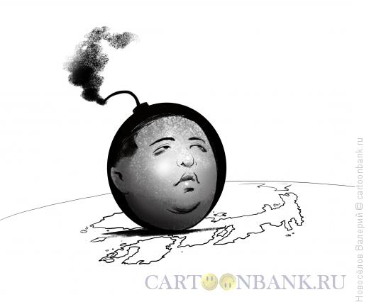 Карикатура: Бомба, Новосёлов Валерий