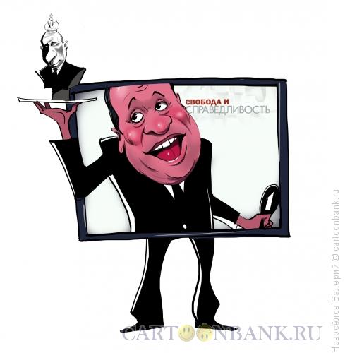 Карикатура: Шарж на Андрея Макарова, Новосёлов Валерий