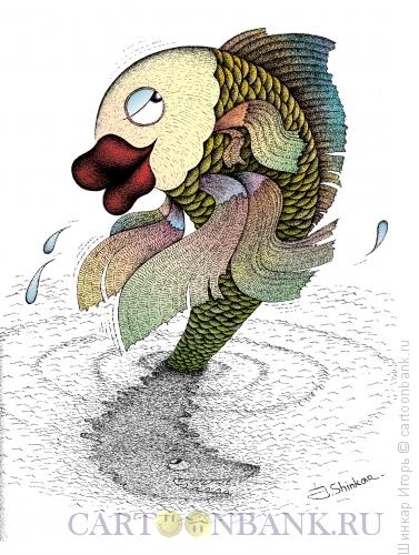 Карикатура: Рыбка моя., Шинкар Игорь