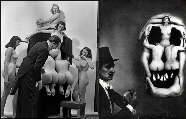 Мем: Сальвадор Дали за работой и результат, 1951 год, Нью–Йорк, fghjkl