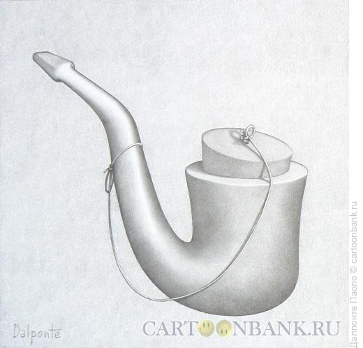 Карикатура: трубка с пробкой, Далпонте Паоло