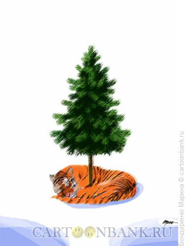 Карикатура: Тигр 2022, Бондаренко Марина